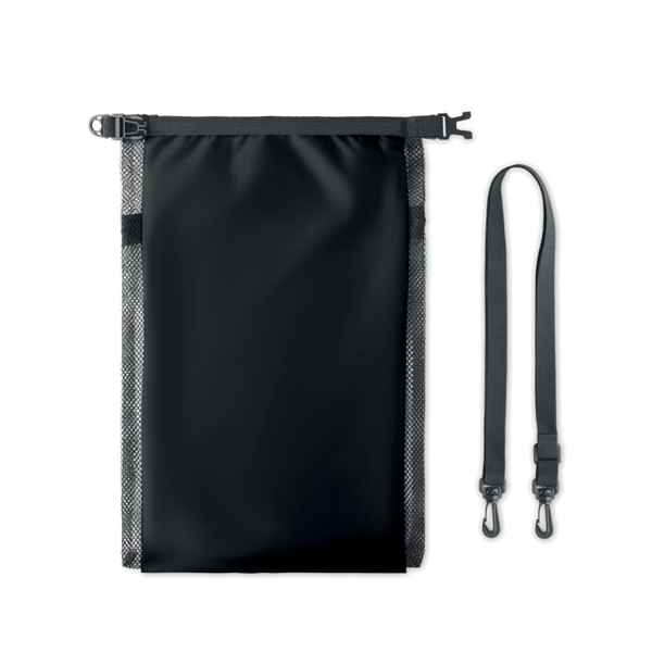 Vodotěsná taška 6L s popruhem Scuba Mesh - black