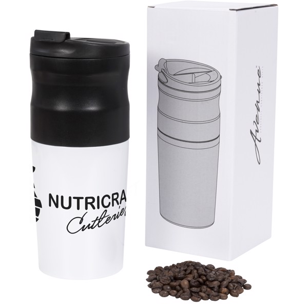 Cafetera eléctrica portátil con molinillo "Brew"