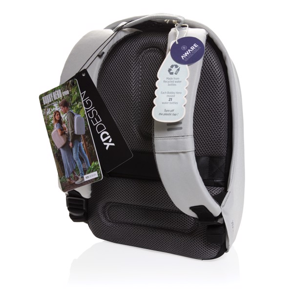 Bobby Hero Spring Anti-Diebstahl-Rucksack - Grau