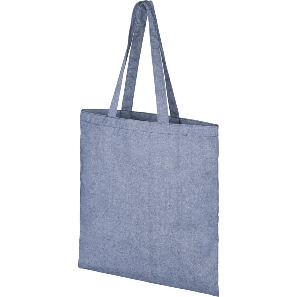 Bolsa Tote de algodón reciclado de 210 g/m² "Pheebs" - Azul mezcla