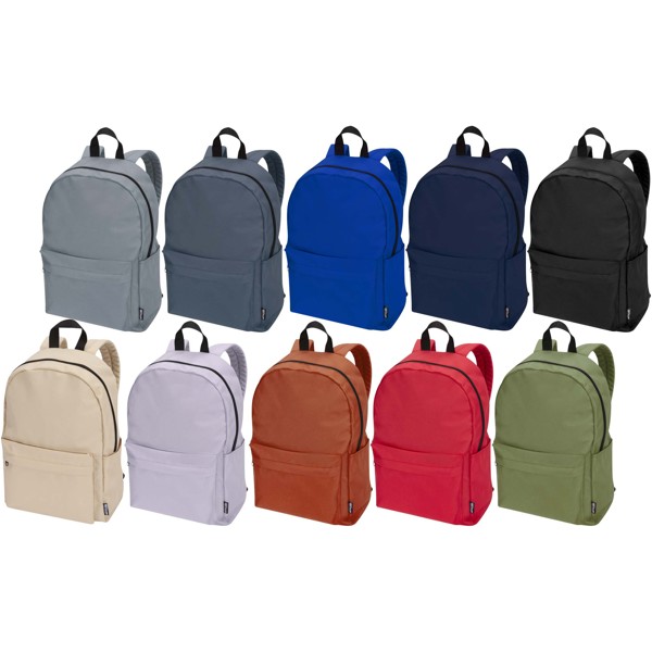 Byron 14\" GRS recycled city laptop backpack 16L - Red