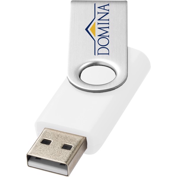 Rotate-Basic 4 GB USB-Stick - weiss / silber