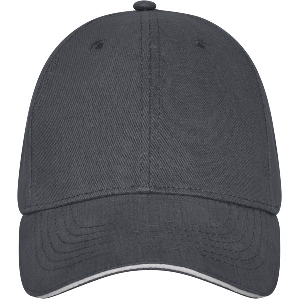 Darton 6 panel sandwich cap - Storm grey