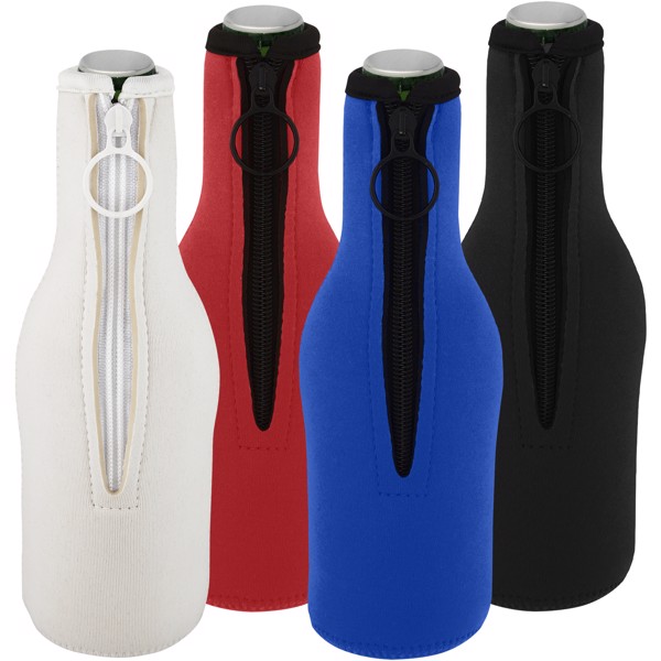 Fris recycled neoprene bottle sleeve holder - White