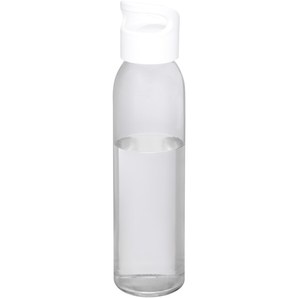 Bidón deportivo de vidrio de 500 ml "Sky" - Blanco