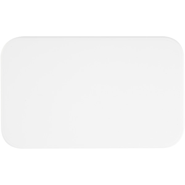 MIYO 700 ml single layer lunch box - White / Pebble Grey