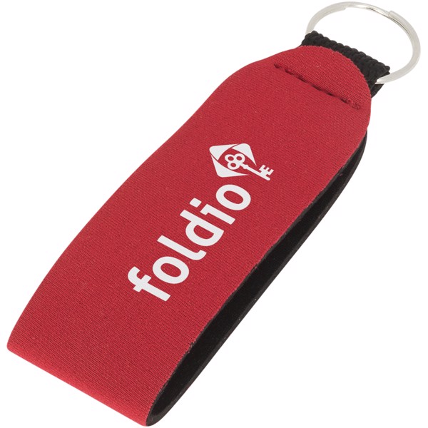 Vacay key tag with split ring - Red