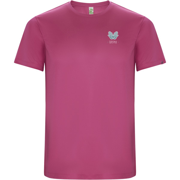 Imola short sleeve kids sports t-shirt - Rossette / 8
