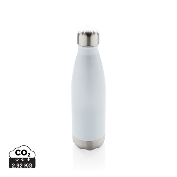 Vacuum insulated stainless steel bottle - White