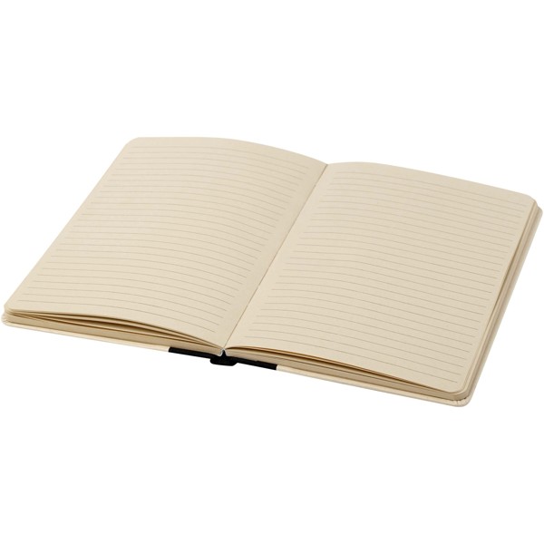 Liliana A5 sugar cane paper hard cover notebook - Black