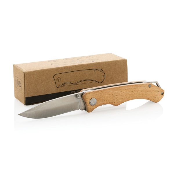 FSC® wooden outdoor knife