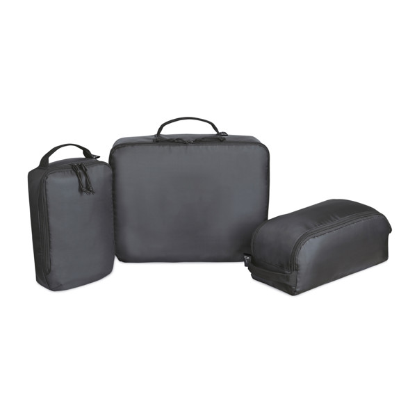 Renew AWARE™ rPET 3 Piece Packing Cube Set - Black