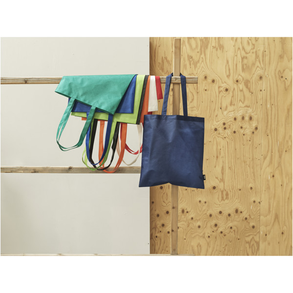Zeus GRS recycled non-woven convention tote bag 6L - White