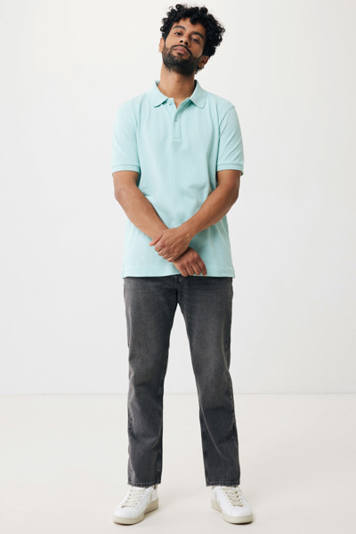 IQONIQ Yosemite recycled cotton pique polo - Crushed Mint / L