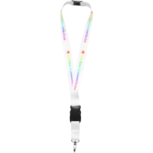 Yogi Lanyard mit Sicherheitsclip - weiss