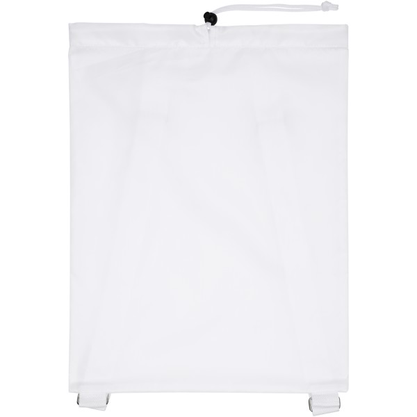 Oriole drawstring backpack with straps - White