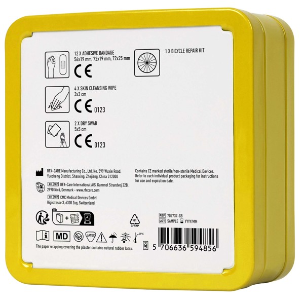 MyKit bike repair tin kit - Yellow