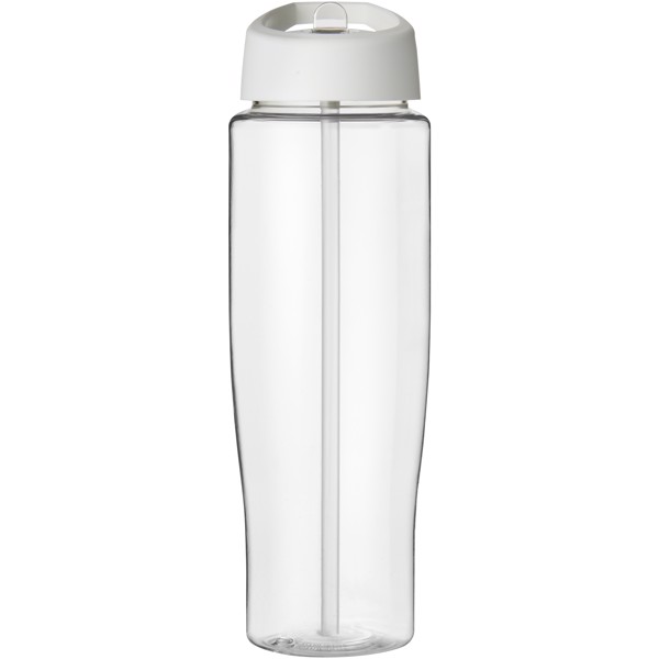 H2O Active® Tempo 700 ml spout lid sport bottle - Transparent / White