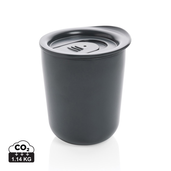 Simplistic antimicrobial coffee tumbler - Grey