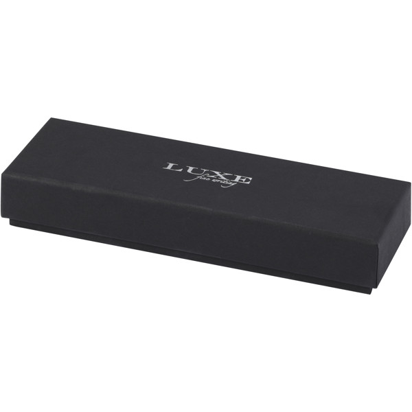 Lucetto recycled aluminium ballpoint and rollerball pen gift set (black ink) - Silver