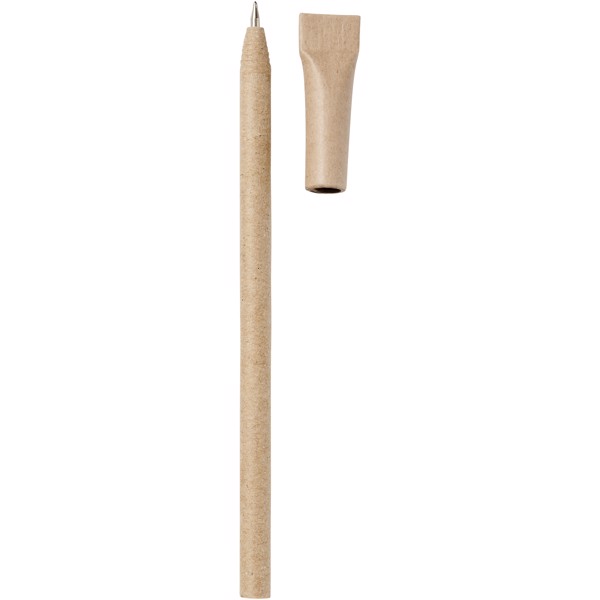 Asilah recycled paper ballpoint pen (blue ink) - Natural