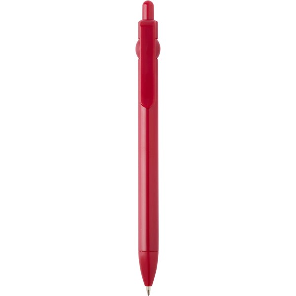 Fidget recycled plastic ballpoint pen (black ink) - Red