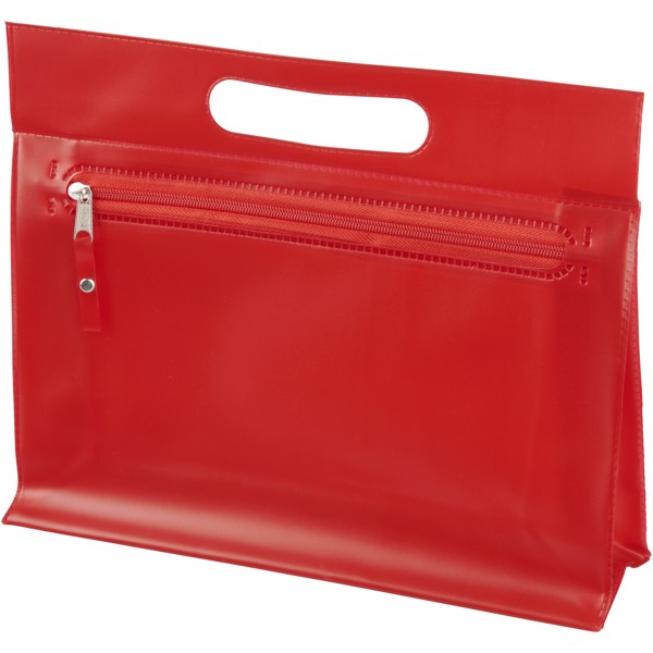 Neceser de PVC transparente "Paulo" - Rojo