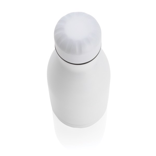 Solid colour vacuum stainless steel bottle 260ml - White