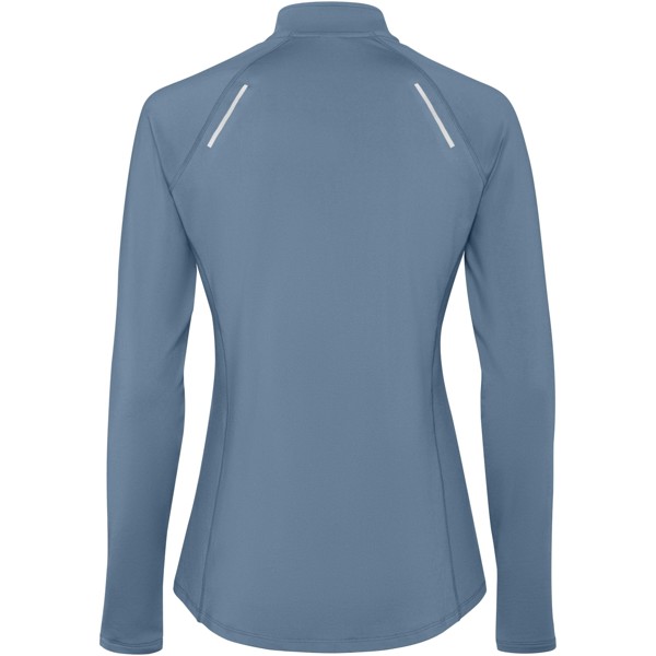 Estambul long sleeve women's half zip sweatshirt - Storm Blue / roly-L