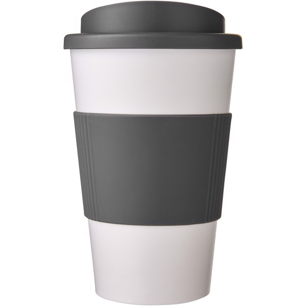 Americano® Vaso térmico de 350 ml con agarradera - Blanco / Gris