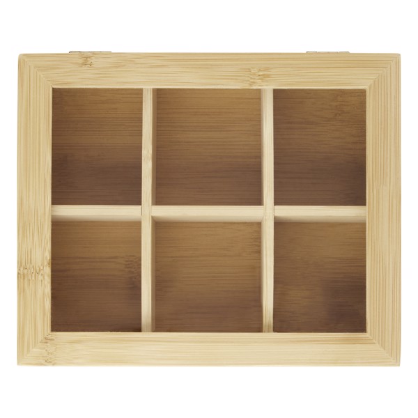 Ocre bamboo tea box