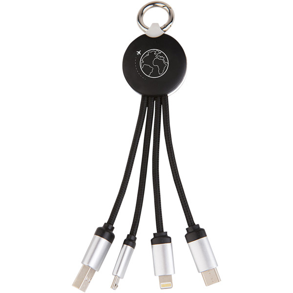SCX.design C16 ring light-up cable - Black / White