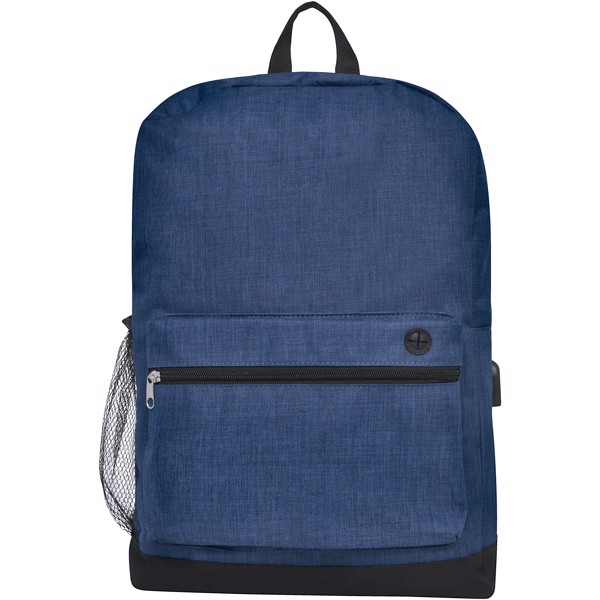 Hoss 15.6\" business laptop backpack 16L - Heather Navy
