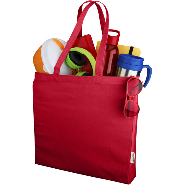 Odessa 220 g/m² GRS recycled tote bag 13L - Red
