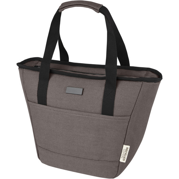 Joey 9-can GRS recycled canvas lunch cooler bag 6L - Grey