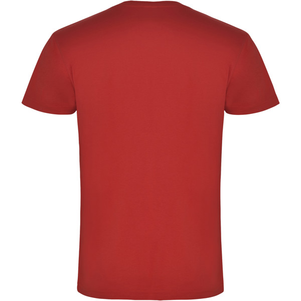 Samoyedo short sleeve men's v-neck t-shirt - Red / 2XL