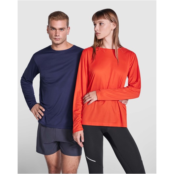 Estoril long sleeve unisex t-shirt - White / XS