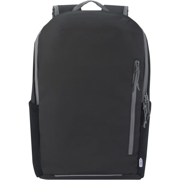 Aqua 15\" GRS recycled water resistant laptop backpack 21L