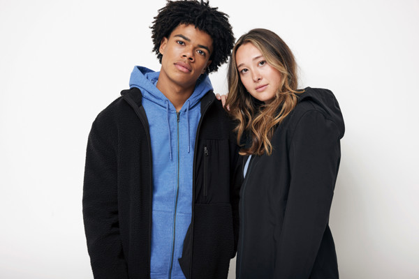 IQONIQ Diran recycled polyester pile fleece jacket - Black / XL