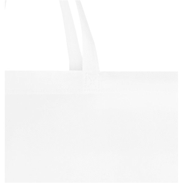 EcoSeal GRS recycled nonwoven gusset tote bag 12L - White