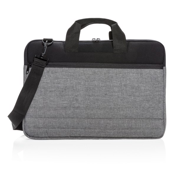 15" document laptop sleeve PVC free - Grey