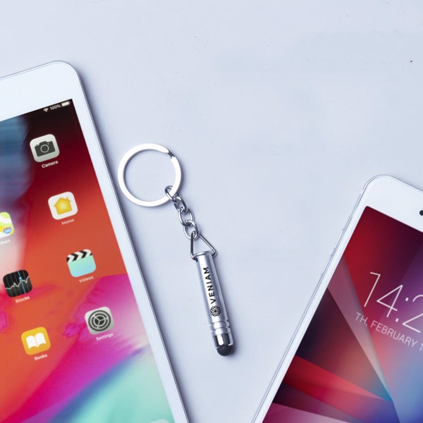 Stylus Touch Pen Keyring Indur - Silver