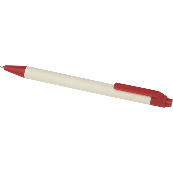 Dairy Dream recycled milk cartons ballpoint pen (black ink) - Red