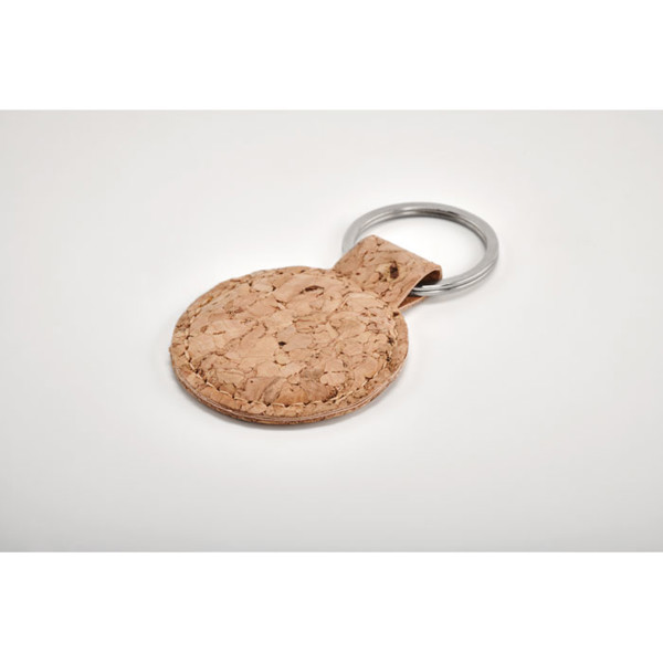 Round cork key ring Cincin