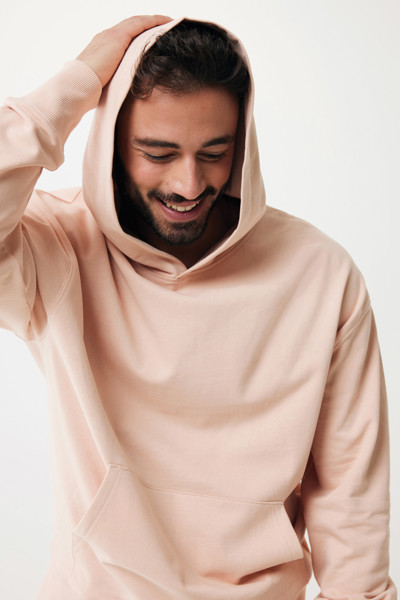 IQONIQ Yoho recycled cotton relaxed hoodie - Peach Nectar / L