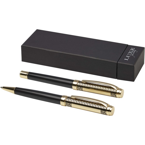 Legato ballpoint and rollerball pen set (blue ink)