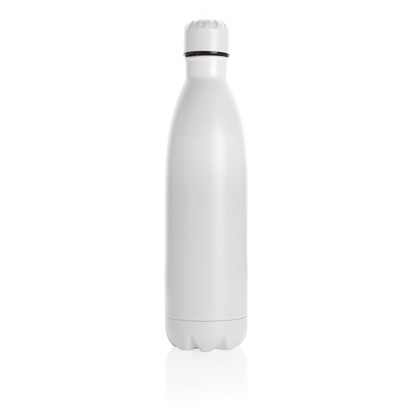 Solid colour vacuum stainless steel bottle 750ml - White