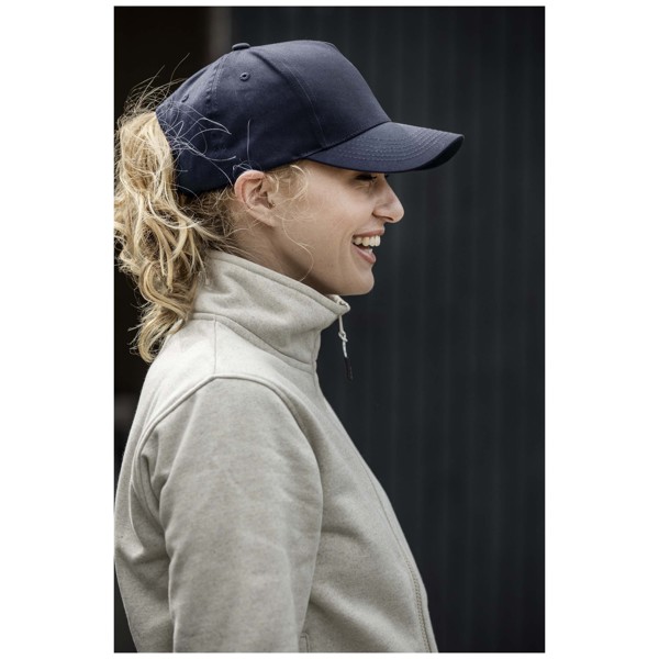 Onyx 5 panel Aware™ recycled cap - White