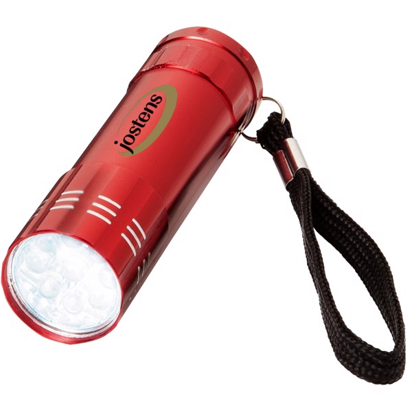 Linterna de 9 LED "Leonis" - Rojo