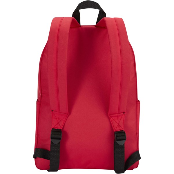 Byron 14\" GRS recycled city laptop backpack 16L - Red